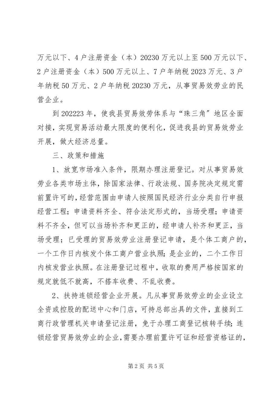 2023年贸易服务发展意见.docx_第2页