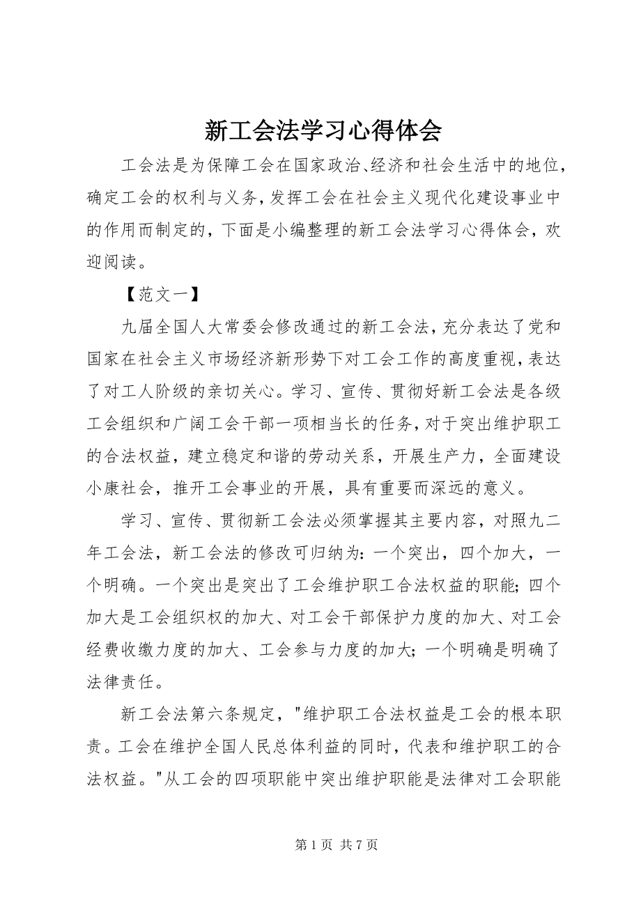 2023年新工会法学习心得体会.docx_第1页