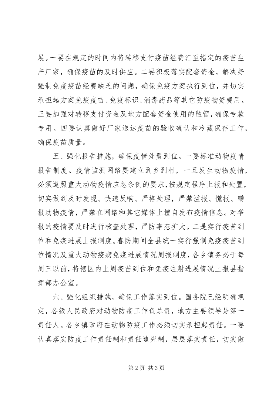 2023年县春季重大动物疫病防控工作意见.docx_第2页