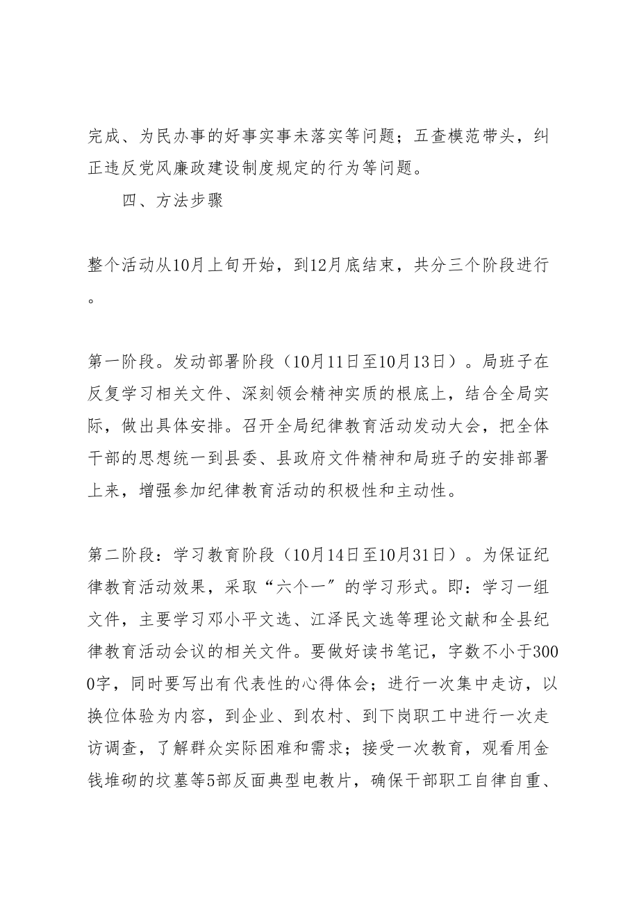 2023年局年终纪律教育月活动实施方案.doc_第3页