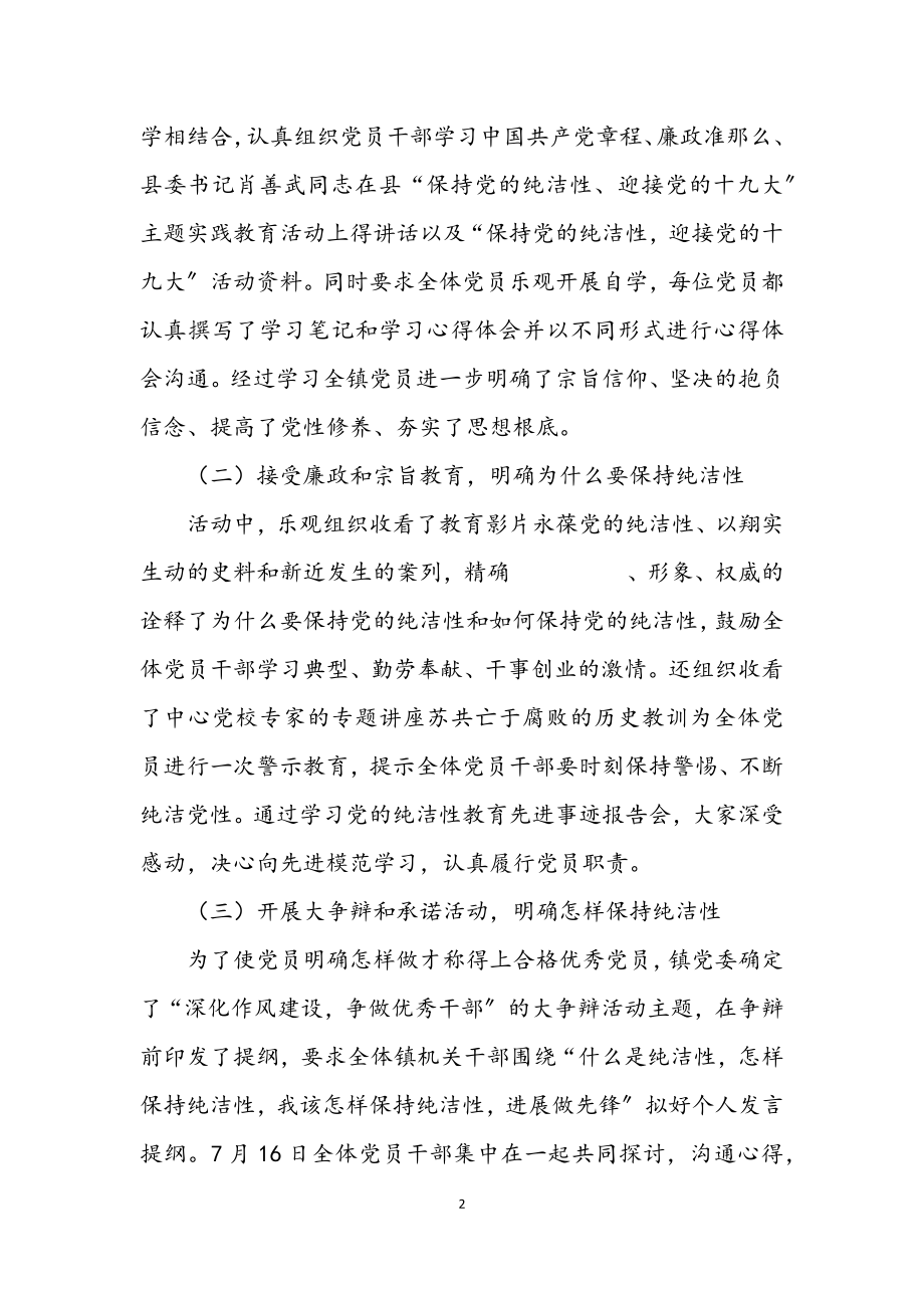 2023年乡镇十九大实践活动总结.docx_第2页