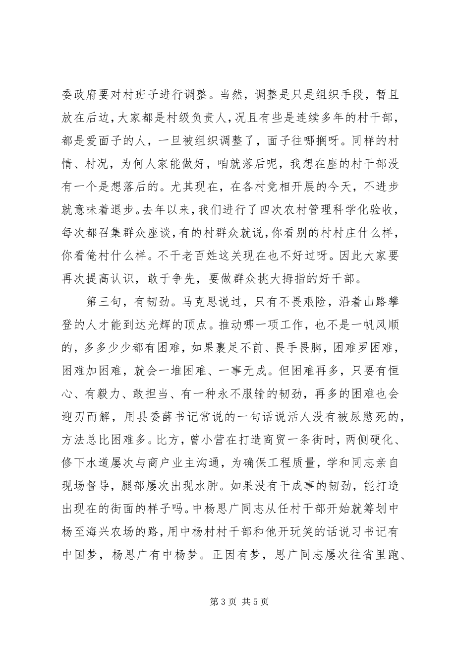 2023年在村支部书记述职会议上的致辞.docx_第3页