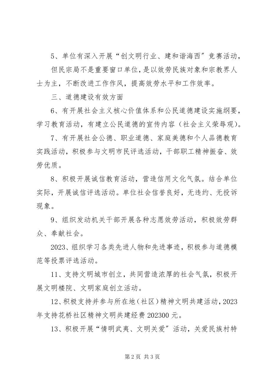 2023年文明单位创建工作心得体会.docx_第2页