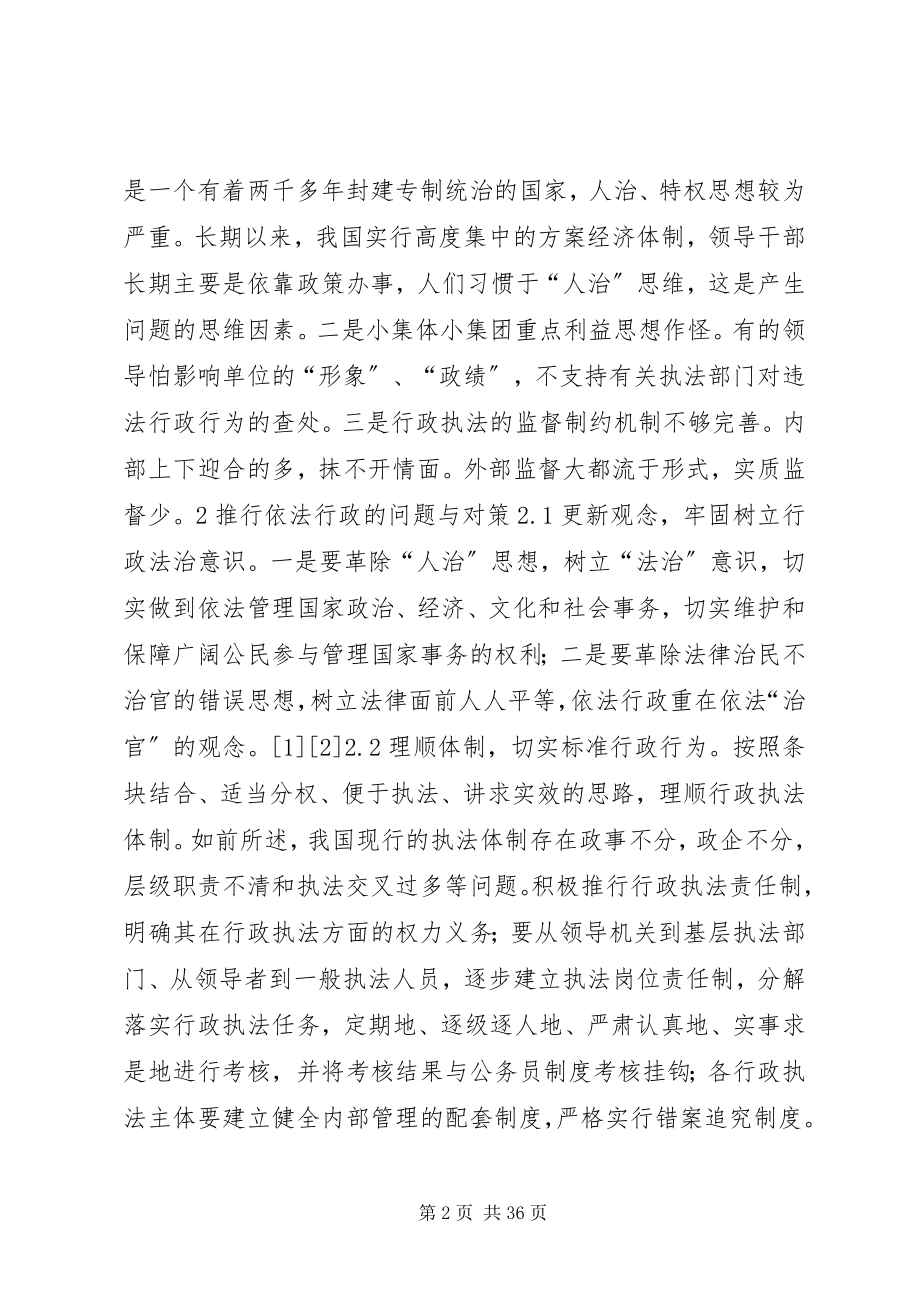 2023年加强依法行政的问题与对策.docx_第2页