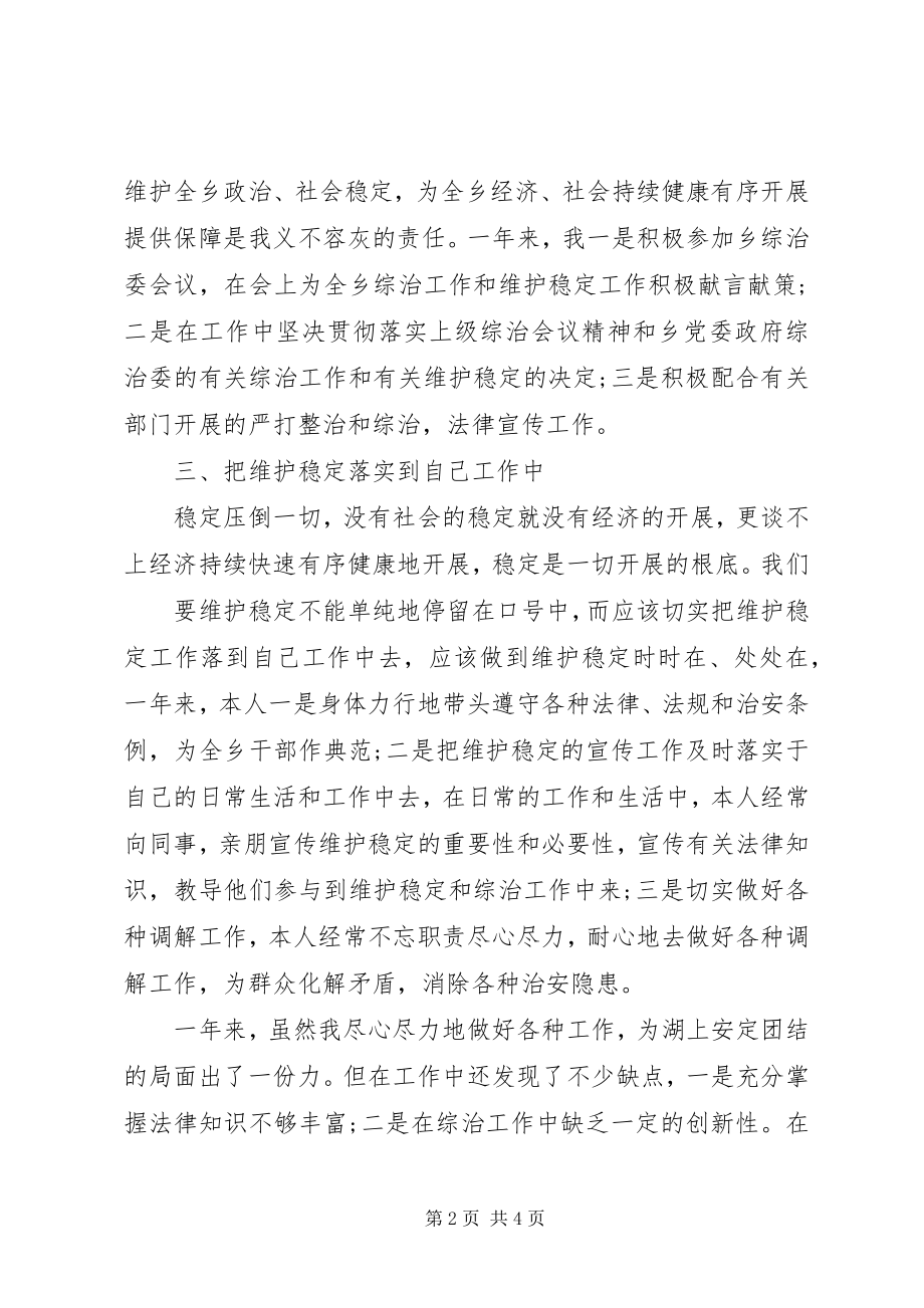 2023年个人最新综治工作总结.docx_第2页