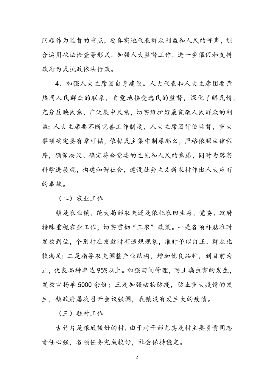 2023年镇人大述职述廉汇报.docx_第2页