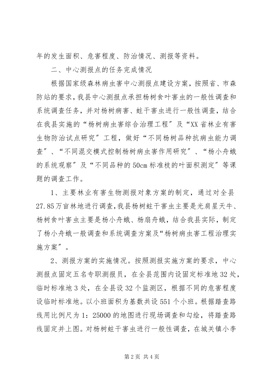 2023年XX县区国家级中心测报点工作总结新编.docx_第2页