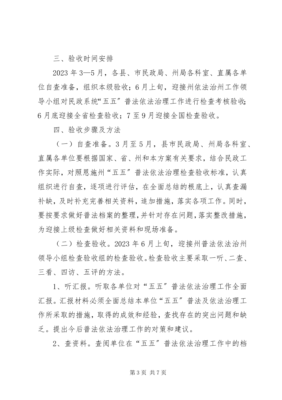 2023年民政局五五普法验收工作实施方案.docx_第3页