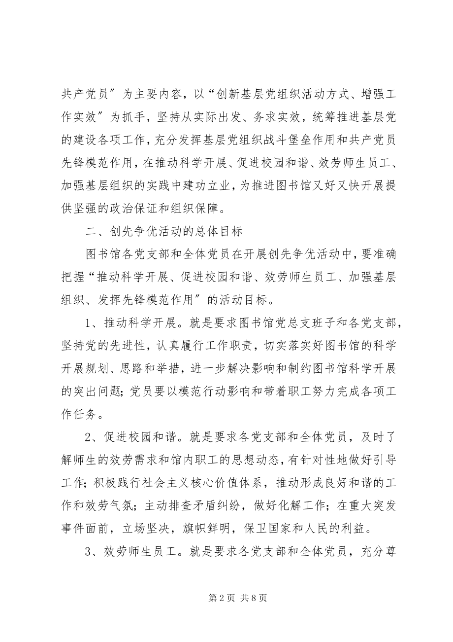 2023年图书馆创先争优活动的实施方案.docx_第2页