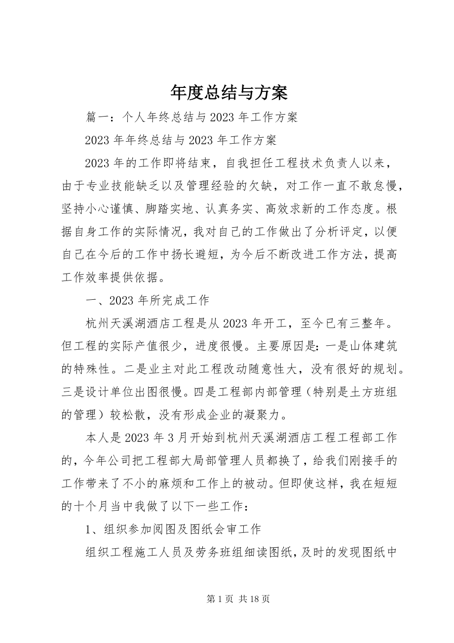 2023年总结与计划.docx_第1页