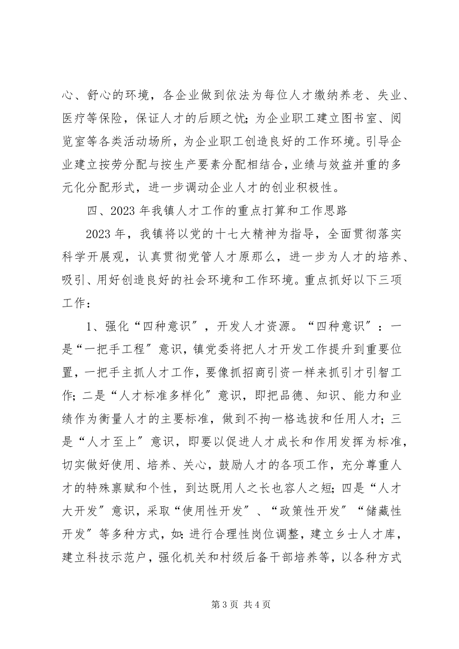 2023年乡镇人才工作总结及人才工作思路.docx_第3页