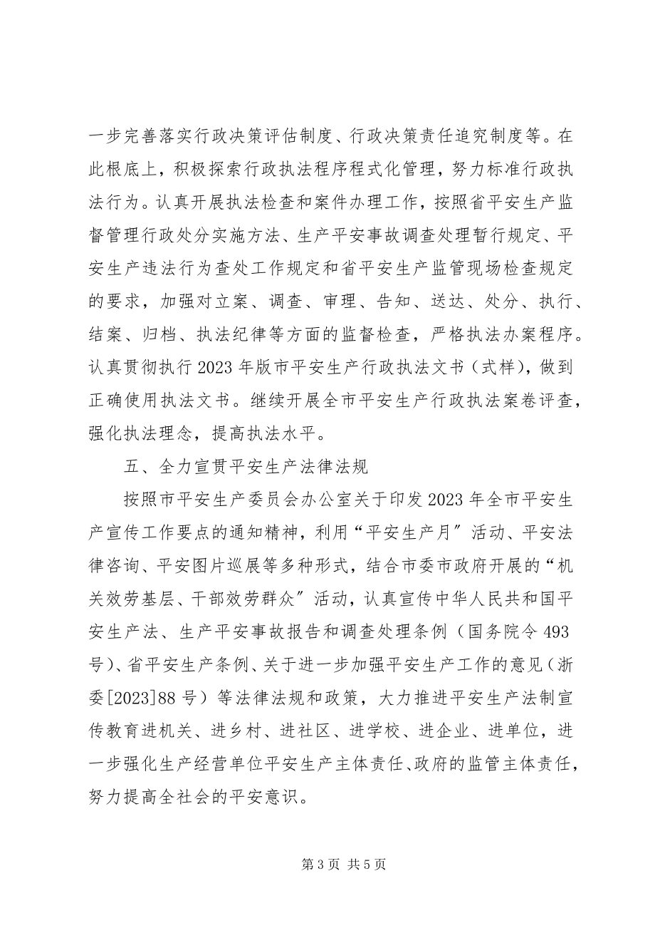 2023年安监局依法行政工作要点新编.docx_第3页