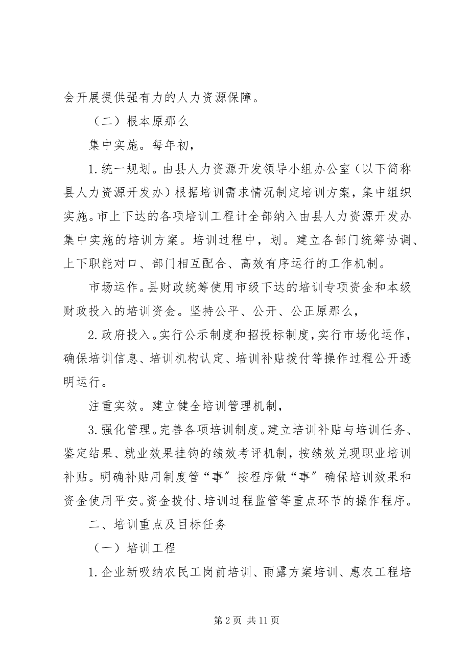 2023年自治县加强职业培训工作意见.docx_第2页