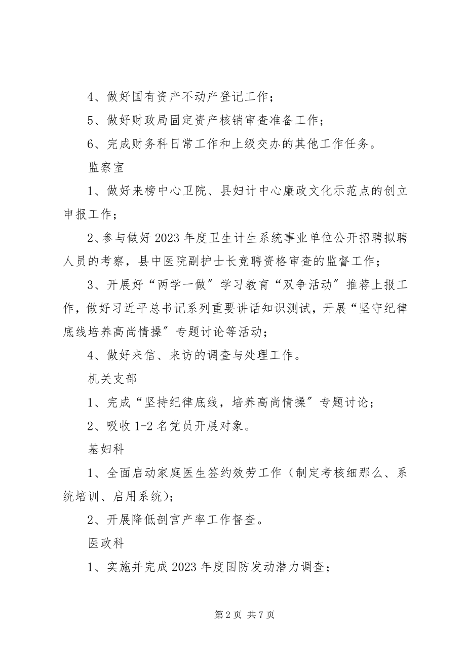 2023年卫计委10月份工作计划安排.docx_第2页