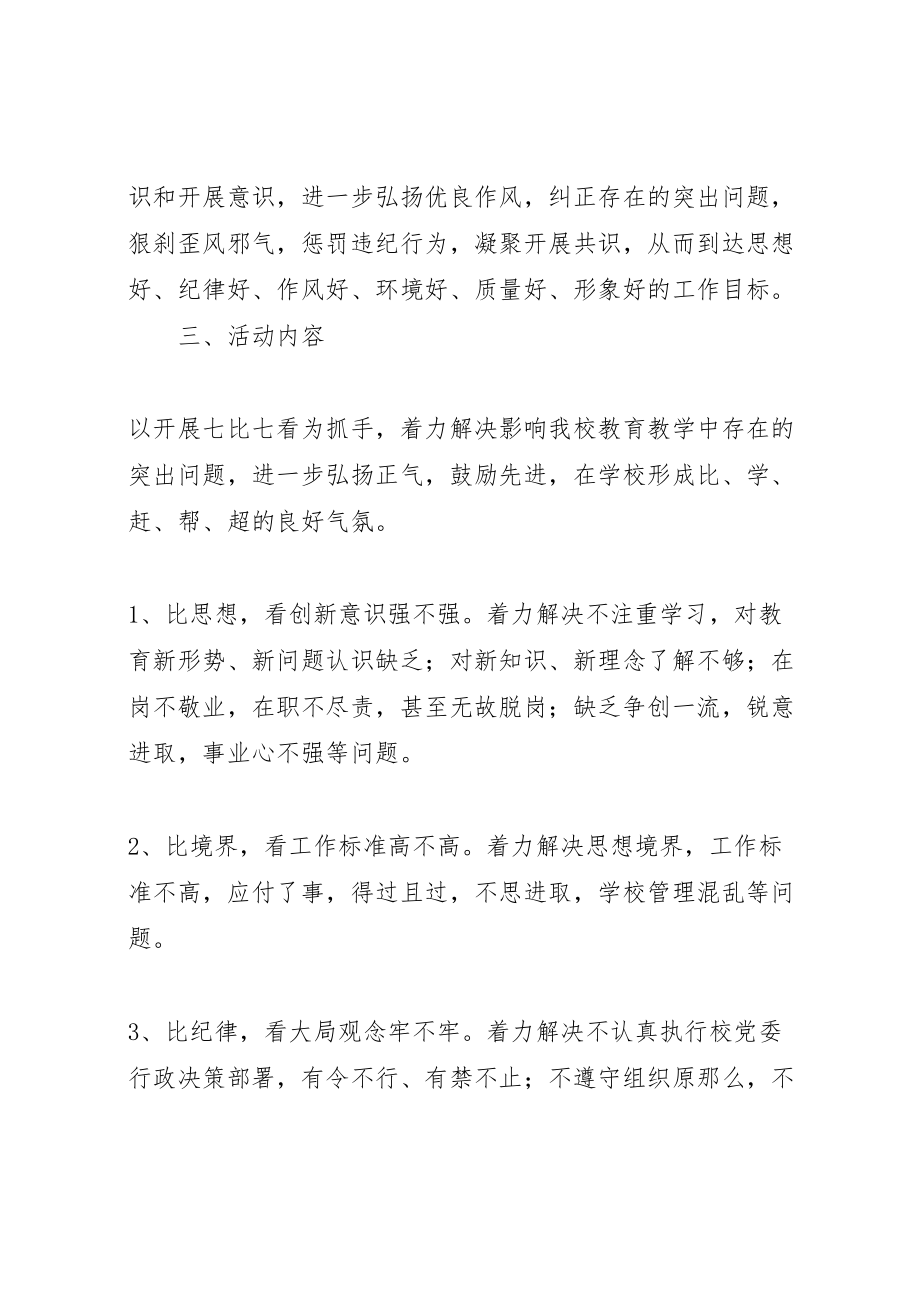 2023年陵沅一中七比七看主题教育活动实施方案.doc_第2页