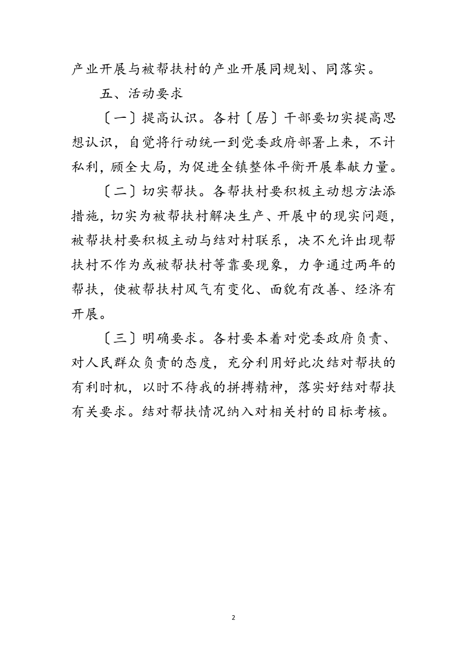 2023年带村结对帮扶促发展活动方案范文.doc_第2页