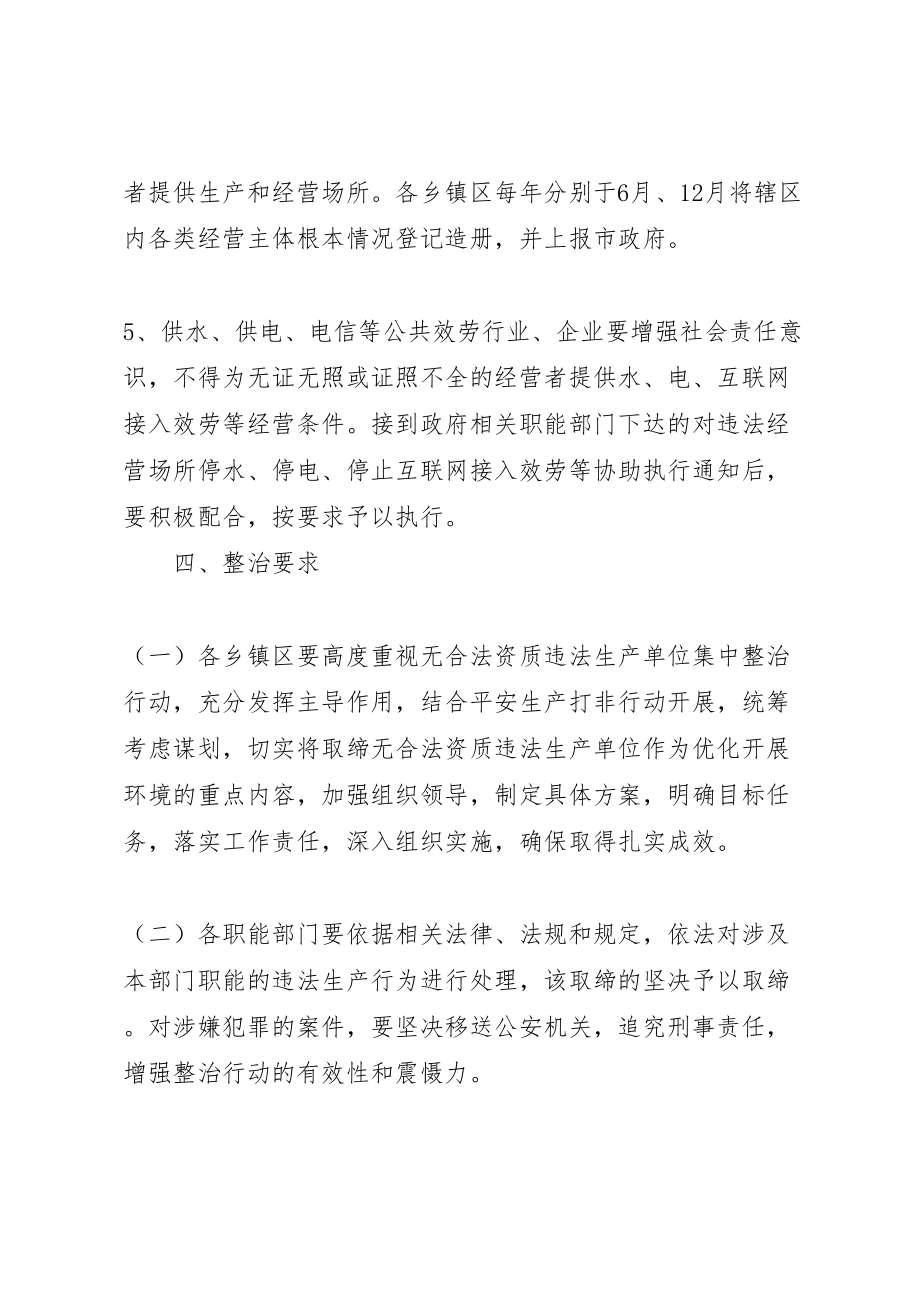 2023年无合法资质违法生产单位集中整治行动实施方案 .doc_第3页