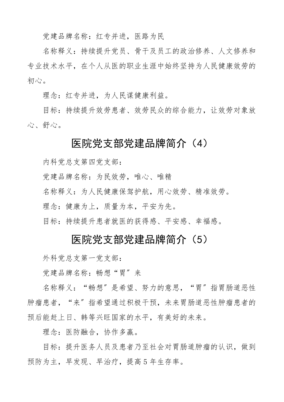 2023年医院党支部党建品牌名称理念和目标简介.docx_第2页