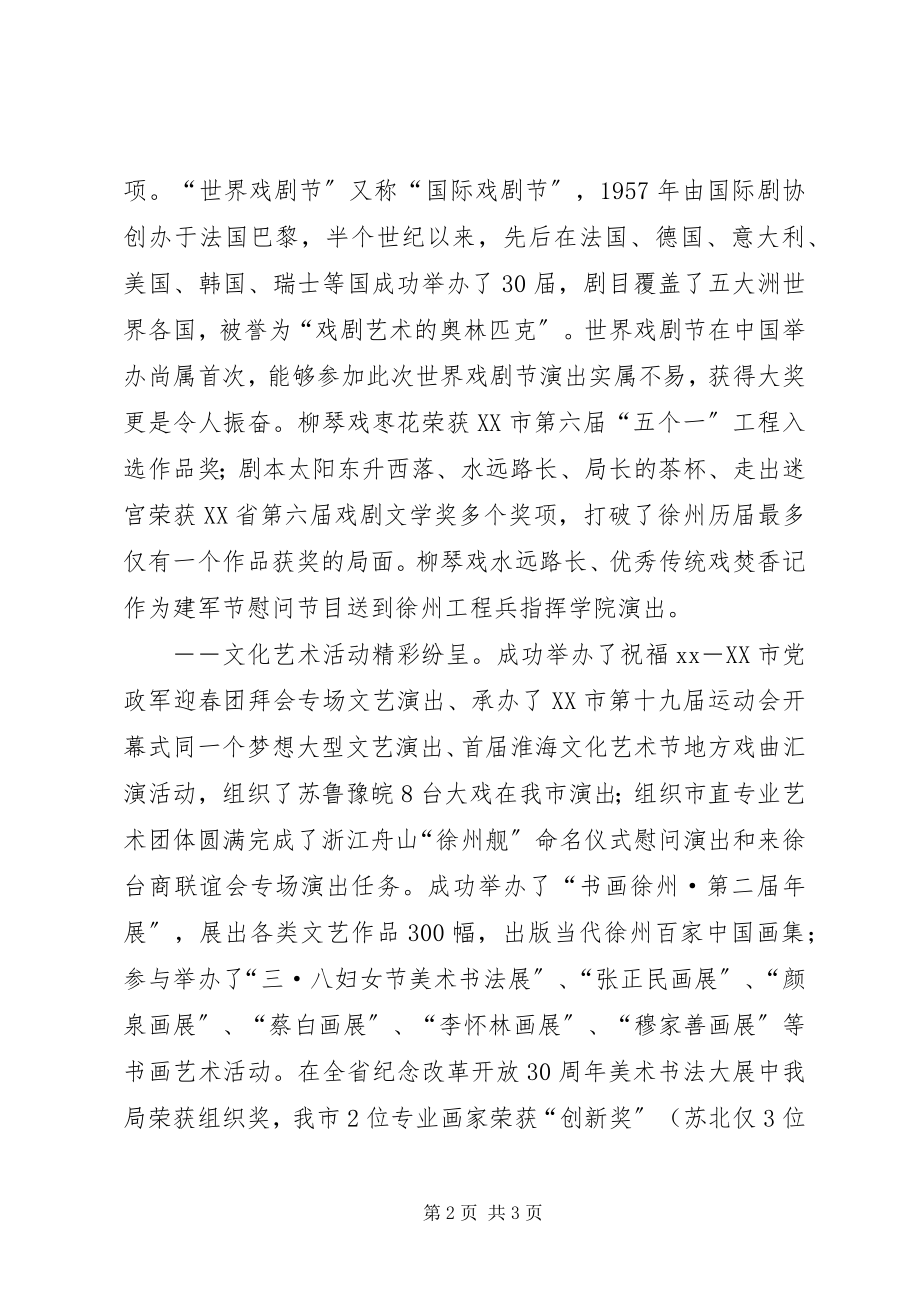 2023年市文化局工作总结.docx_第2页