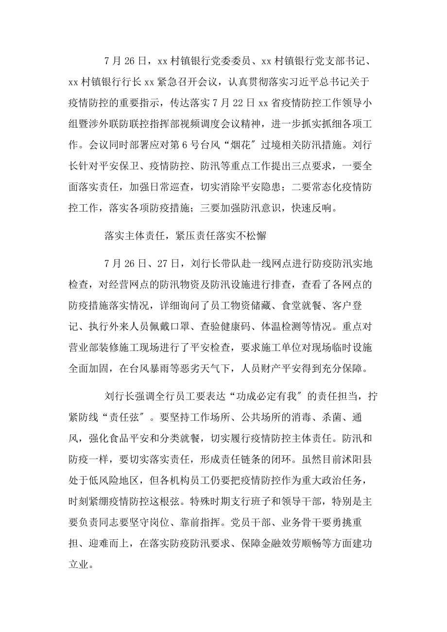 2023年防疫防汛工作总结800字.docx_第2页