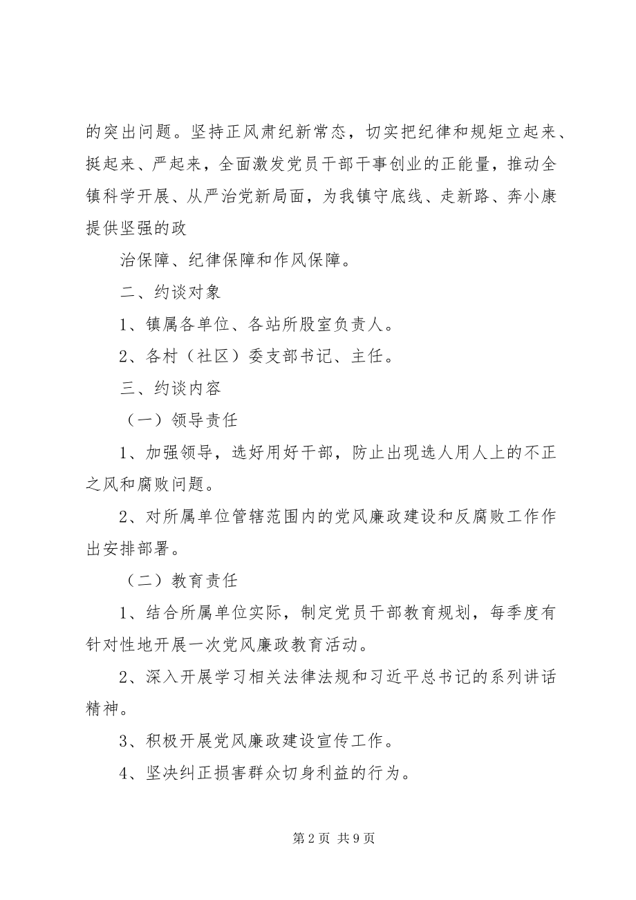 2023年乡镇党风廉政建设工作约谈方案.docx_第2页