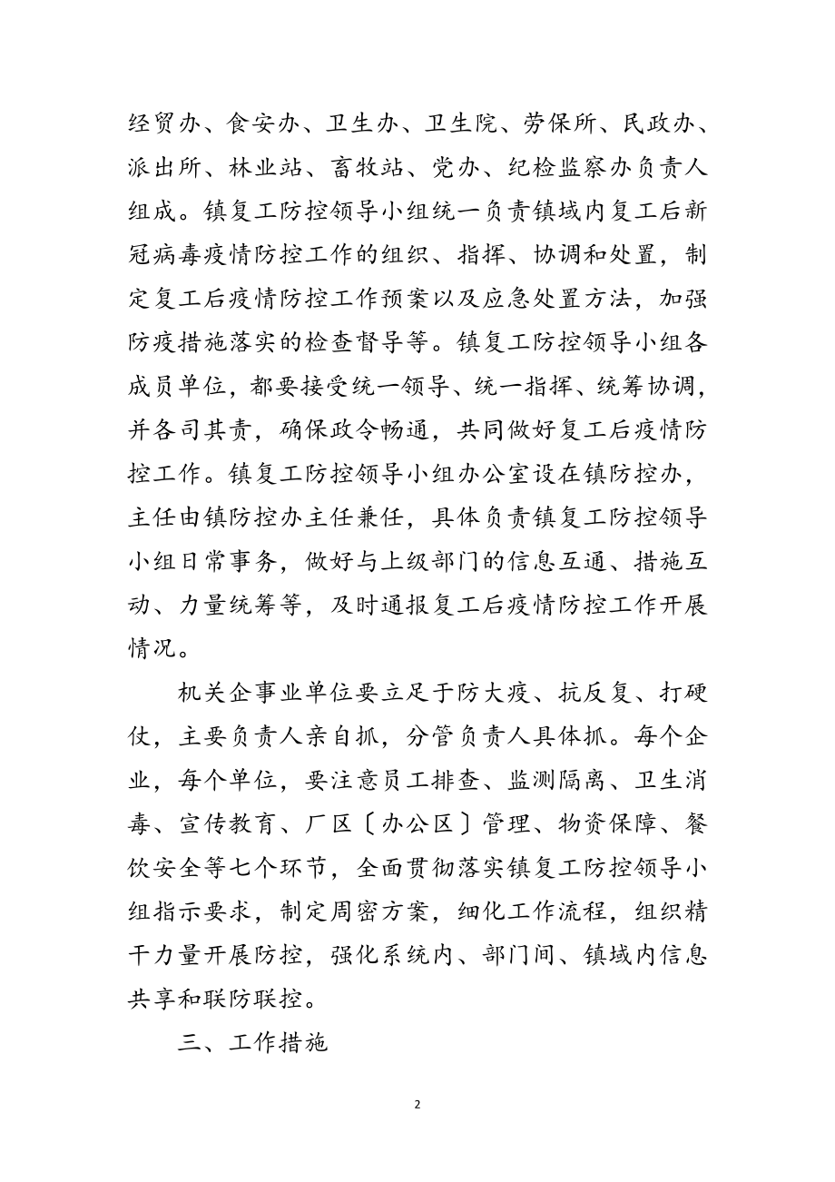 2023年机关企事业单位疫情防控实施方案范文.doc_第2页