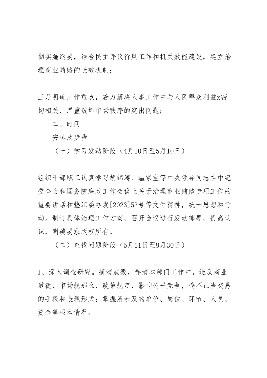 2023年反商业贿赂实施方案.doc_第2页