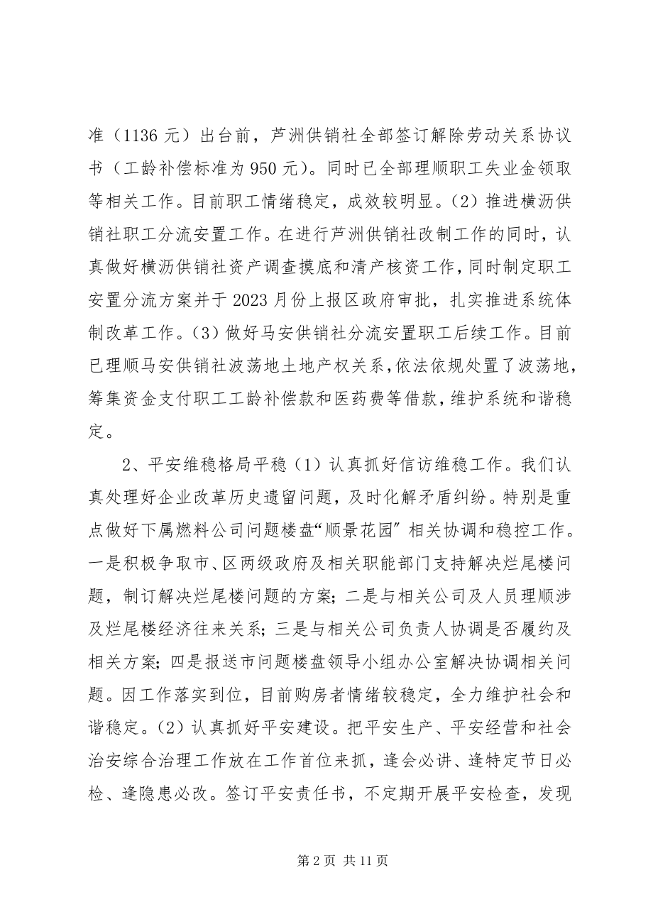 2023年供销社年度经营工作总结.docx_第2页