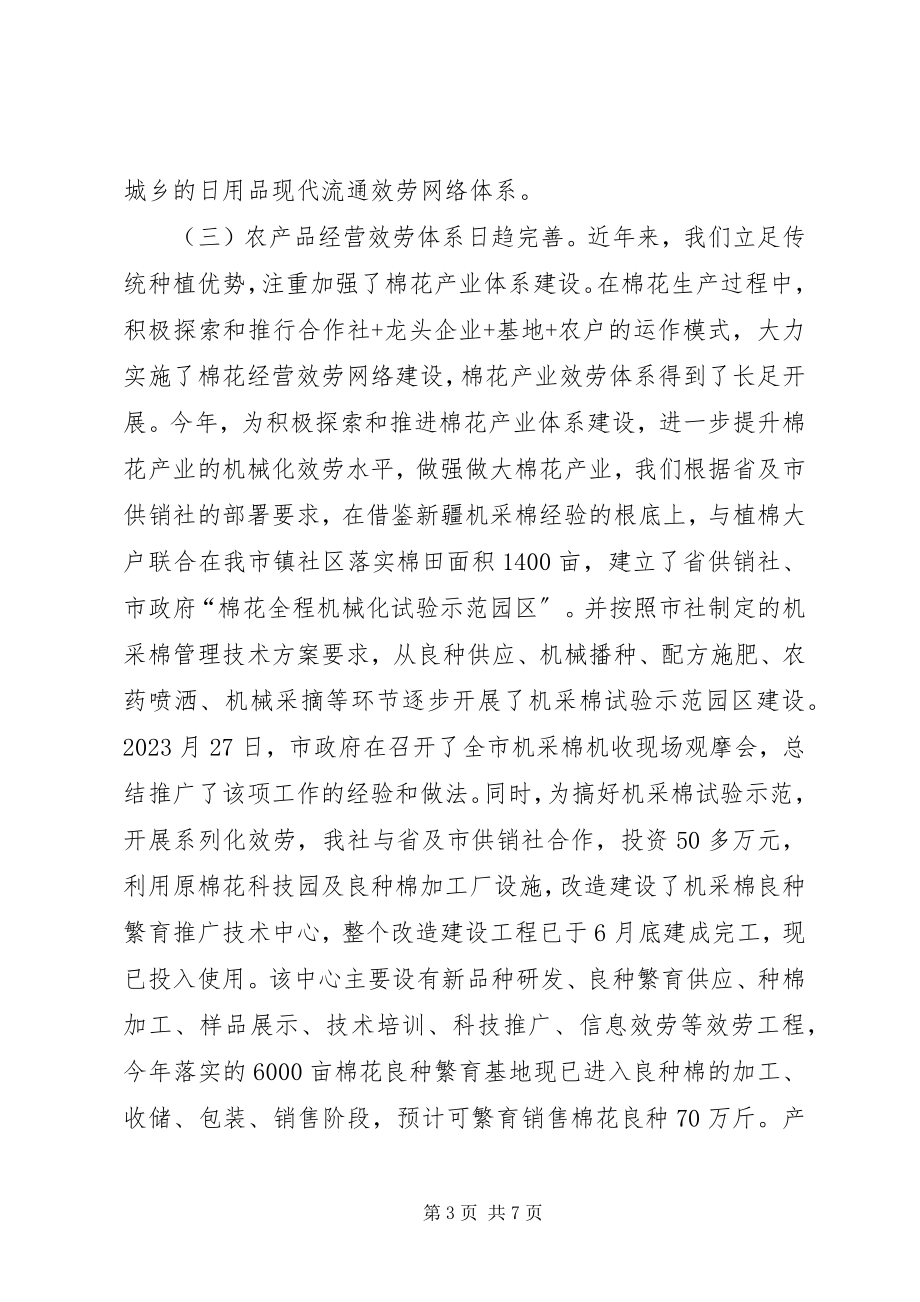 2023年供销联社服务工作总结.docx_第3页