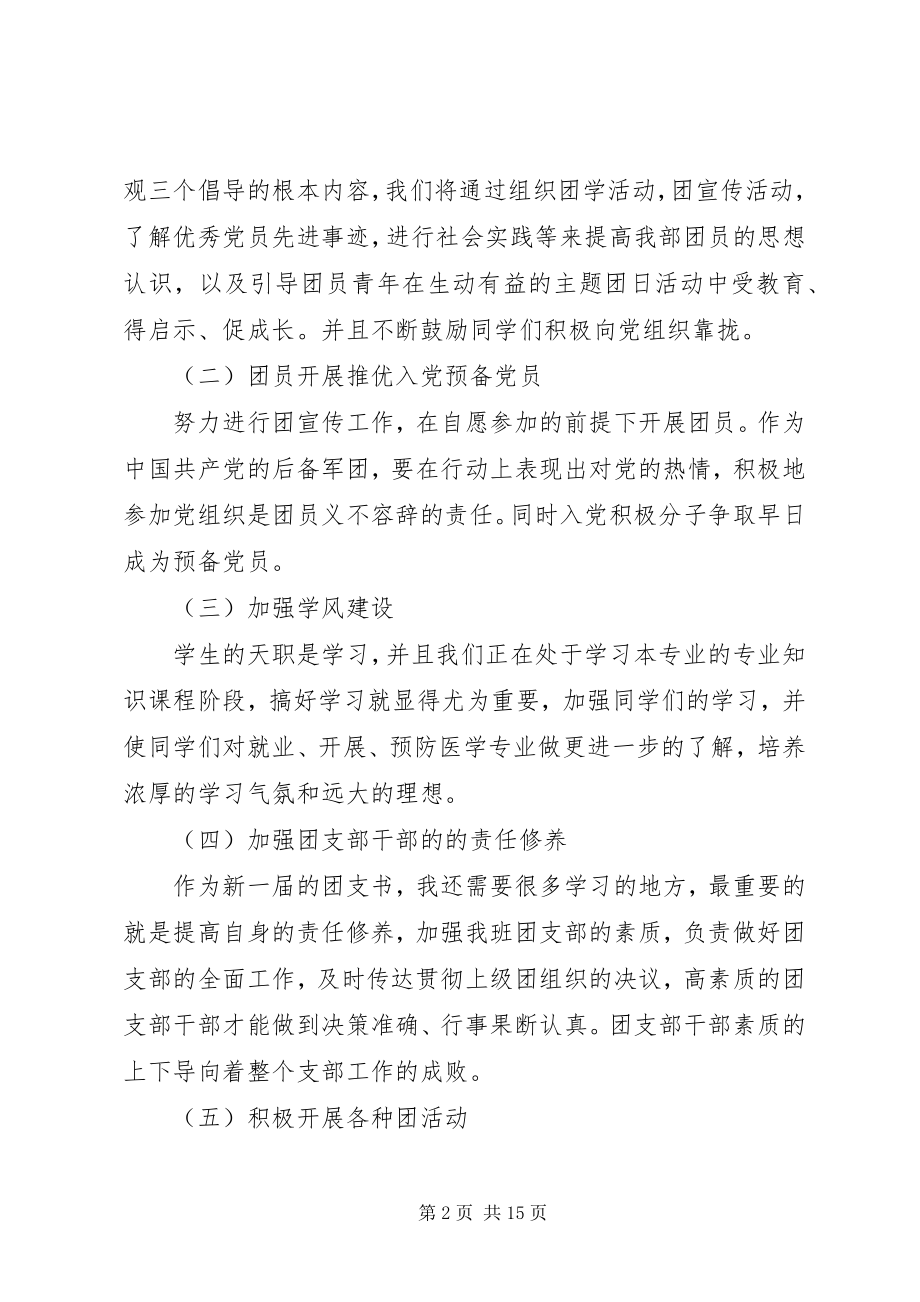 2023年团支书个人工作计划五篇.docx_第2页