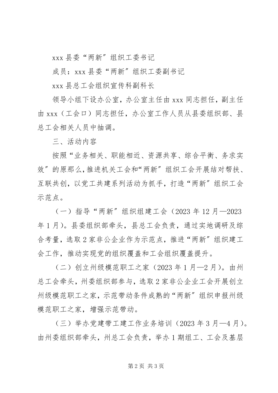 2023年开展互联共创暨党建带工建示范点创建工作实施方案.docx_第2页