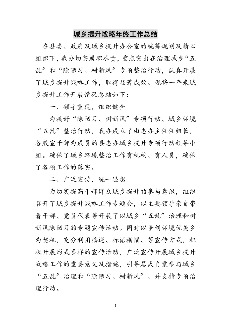 2023年城乡提升战略年终工作总结范文.doc_第1页