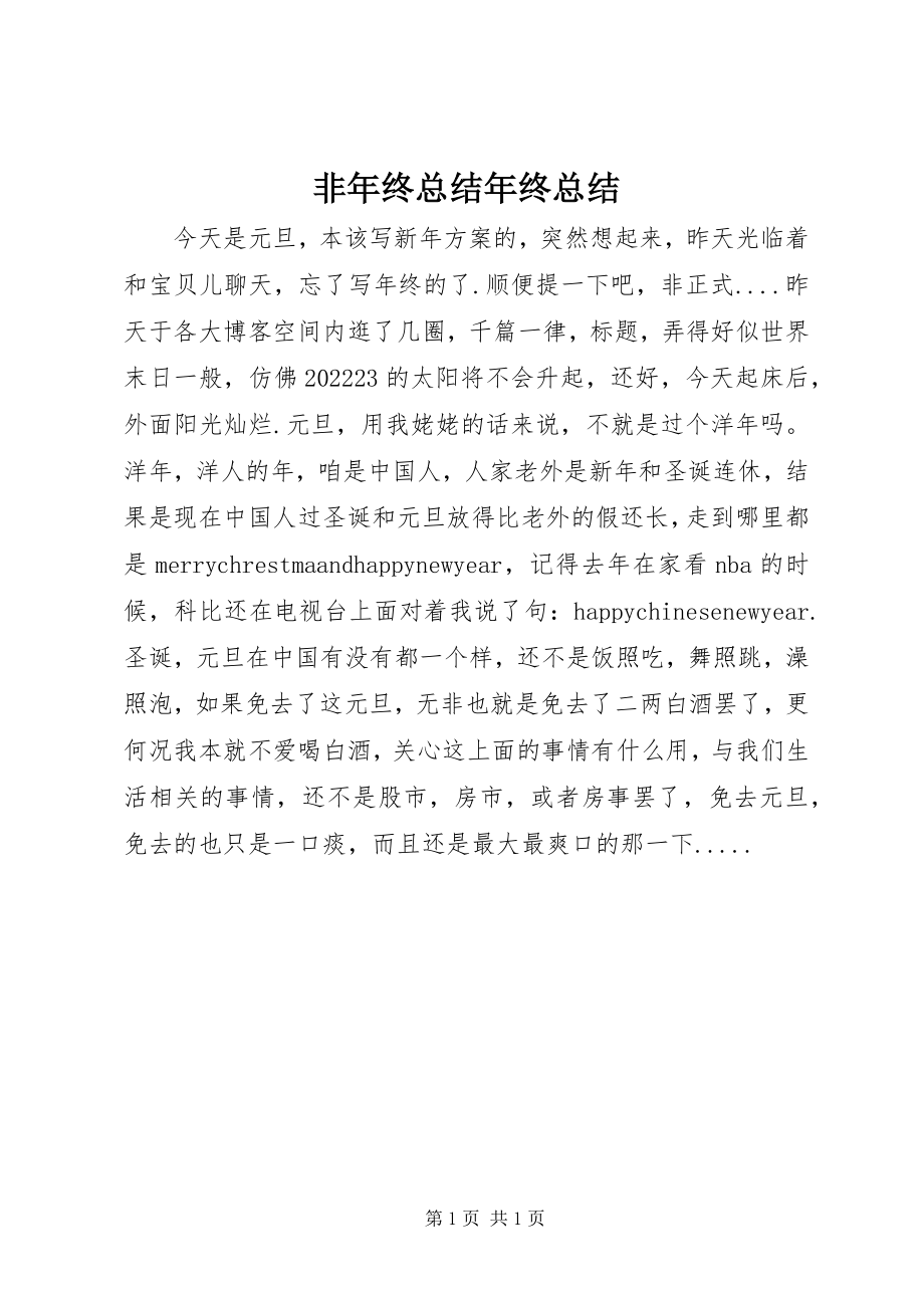 2023年非年终总结年终总结.docx_第1页