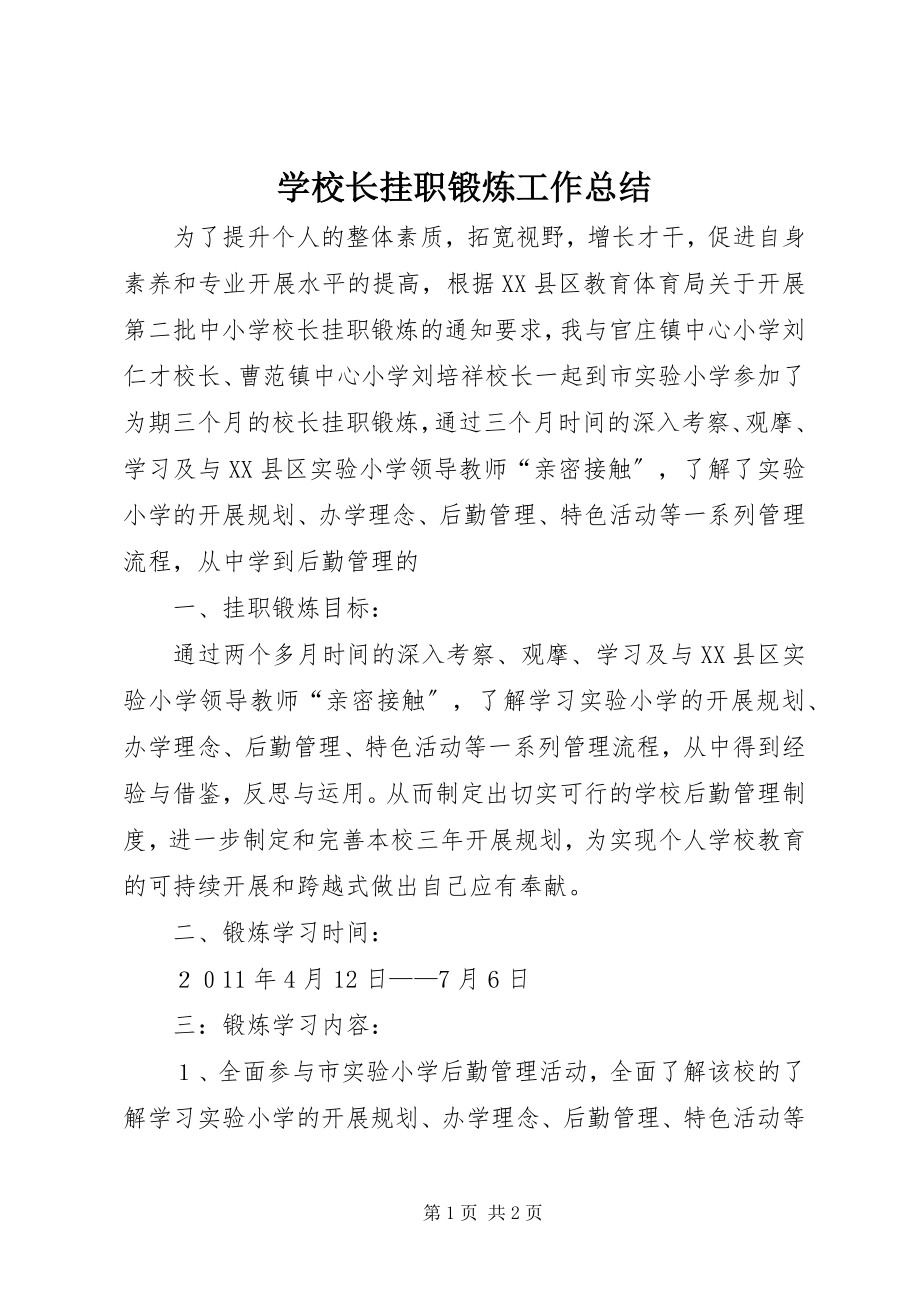 2023年学校长挂职锻炼工作总结.docx_第1页