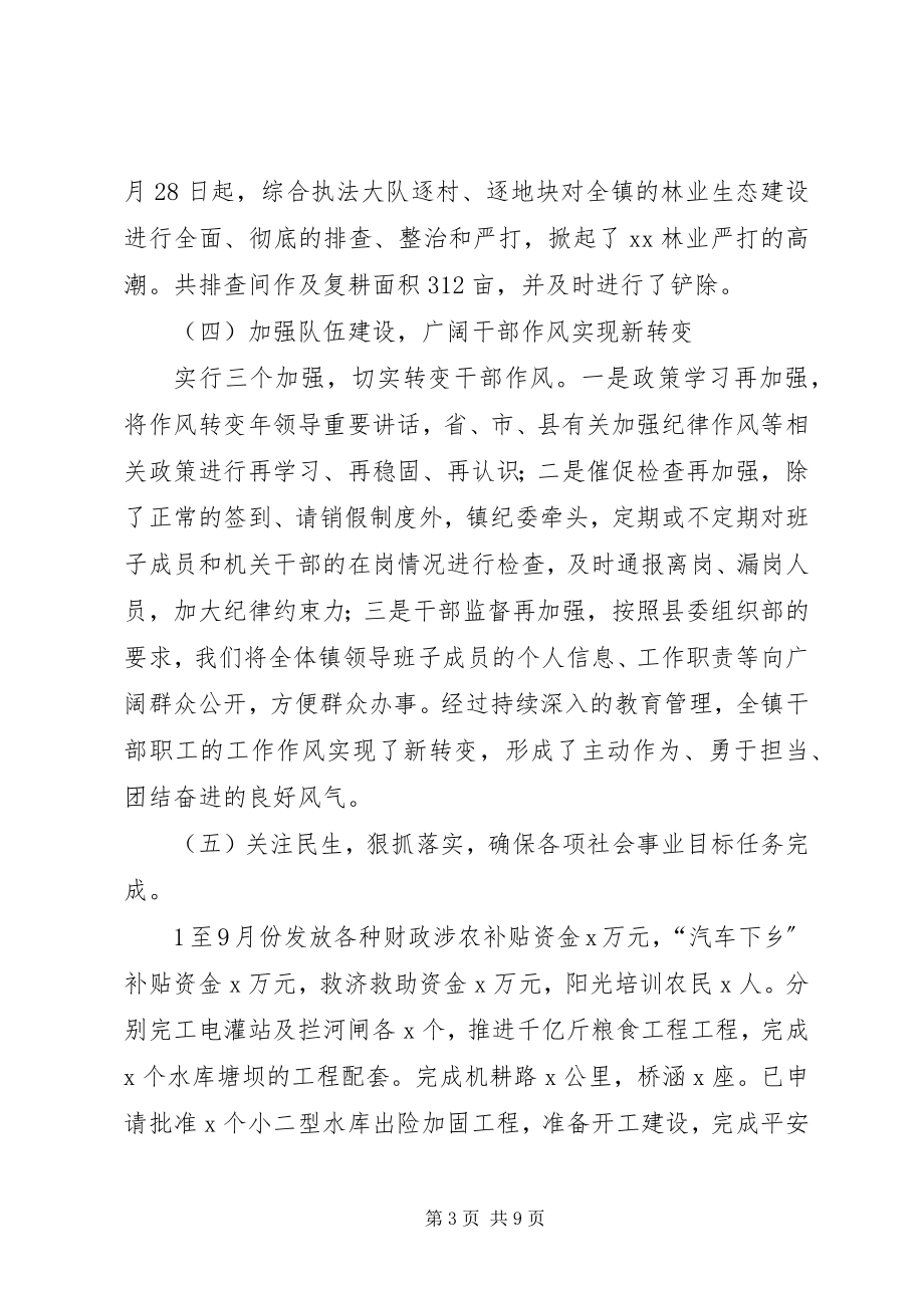 2023年镇政府年工作总结及年工作要点.docx_第3页