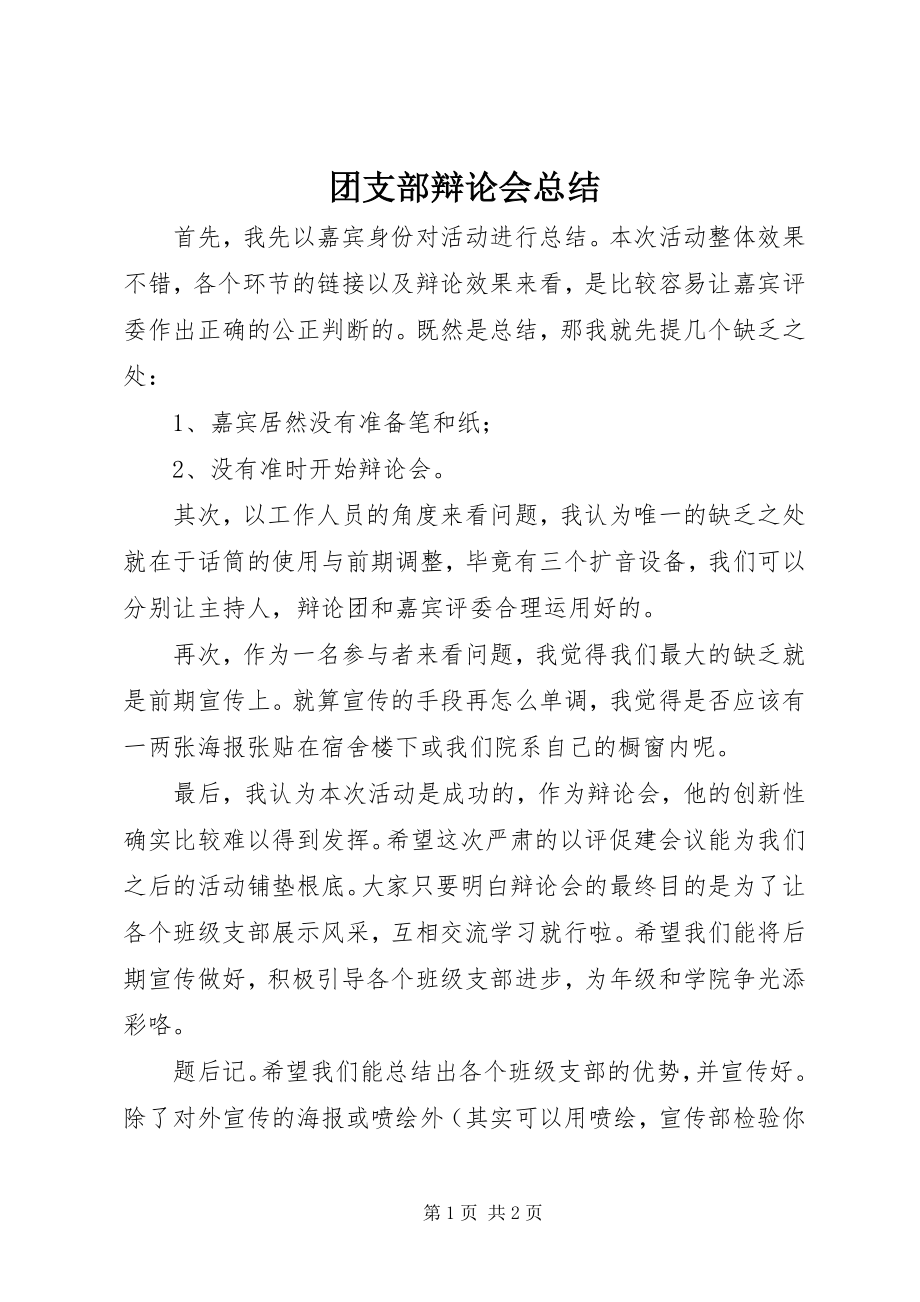 2023年团支部答辩会总结.docx_第1页