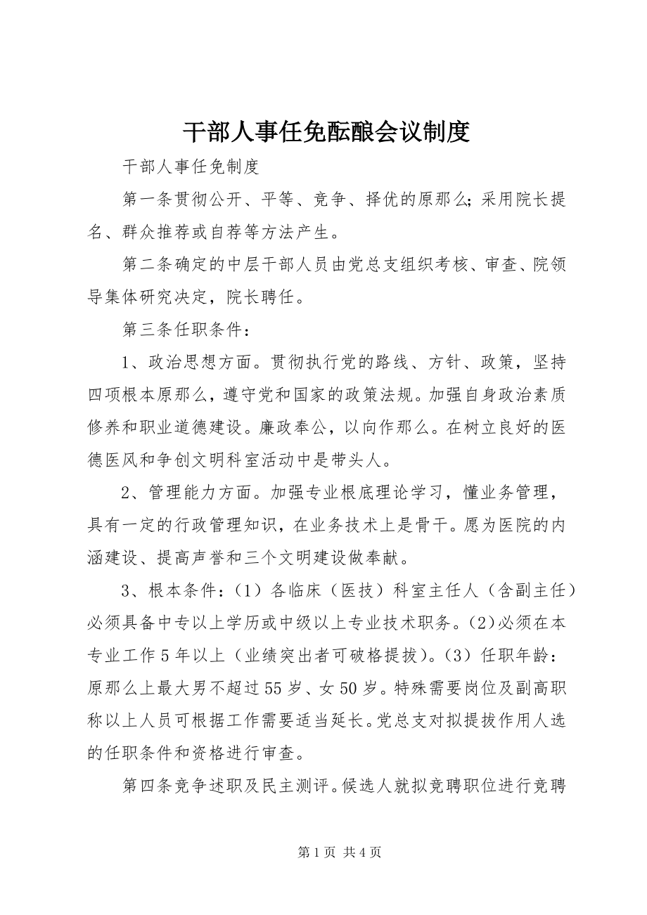 2023年干部人事任免酝酿会议制度.docx_第1页