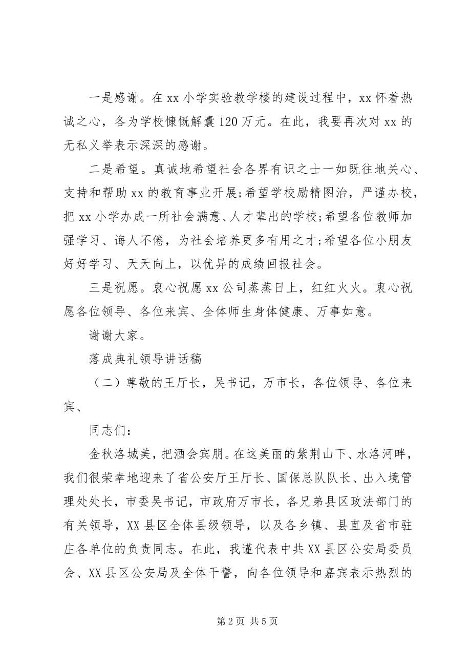 2023年落成典礼领导致辞稿.docx_第2页