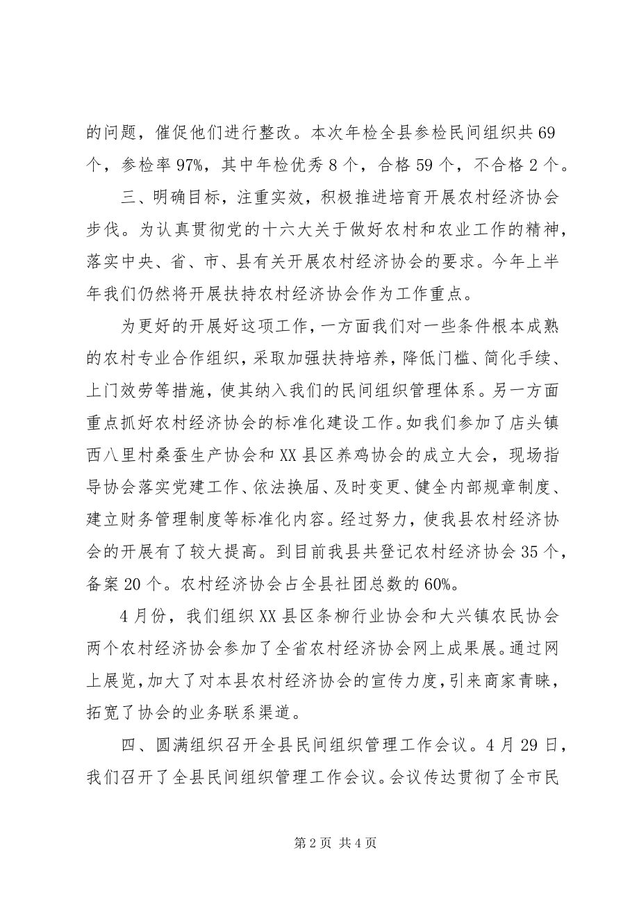 2023年民政局民管科上半年工作总结.docx_第2页