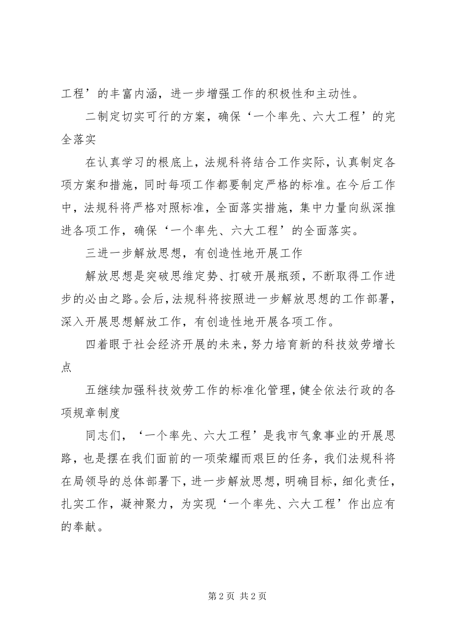 2023年气象局长在法规科表态讲话.docx_第2页