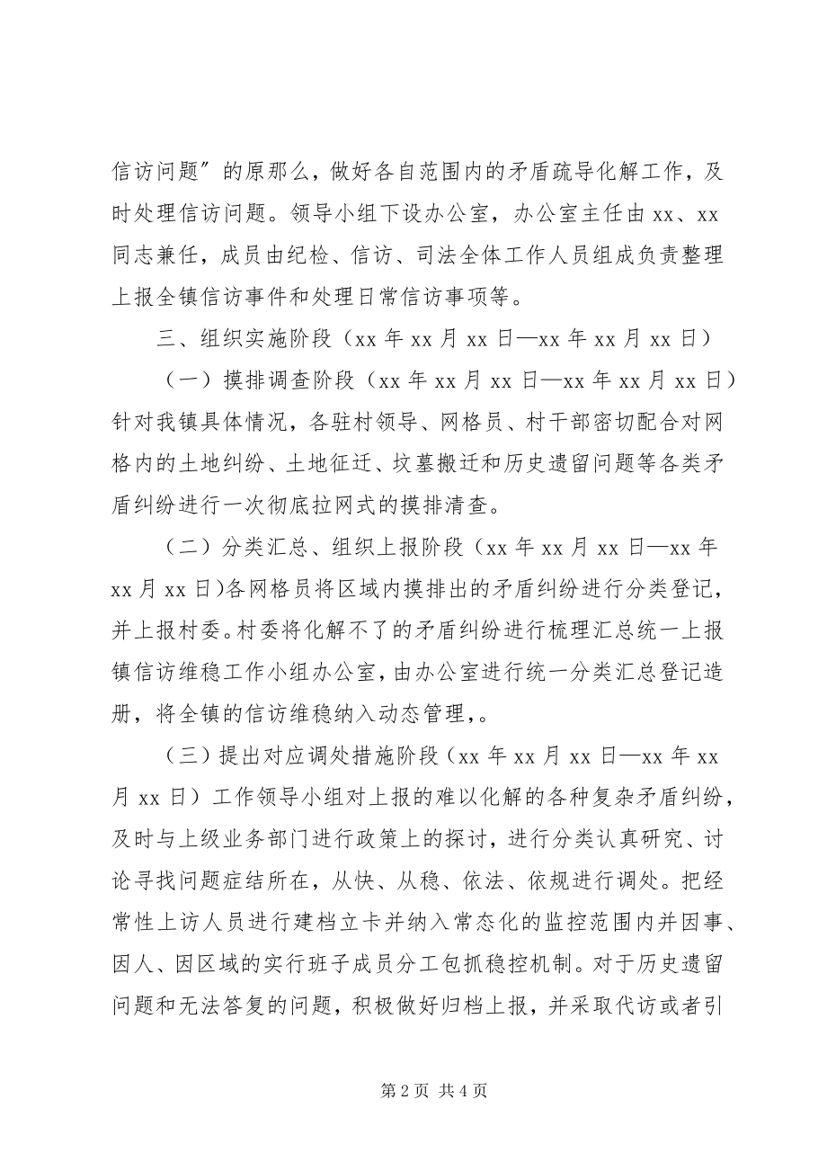 2023年乡镇信访维稳工作实施方案.docx_第2页