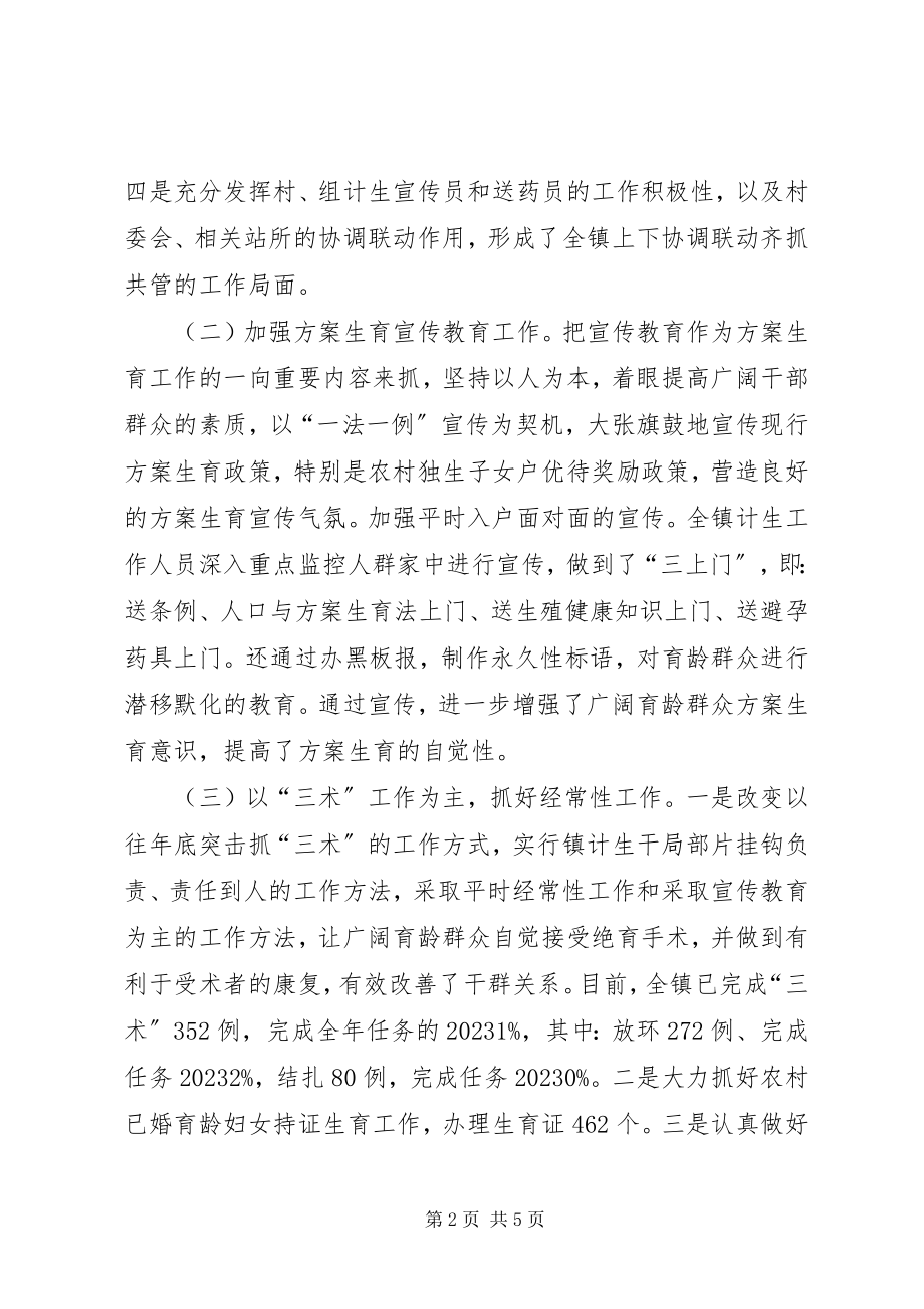 2023年镇度计划生育工作总结3.docx_第2页