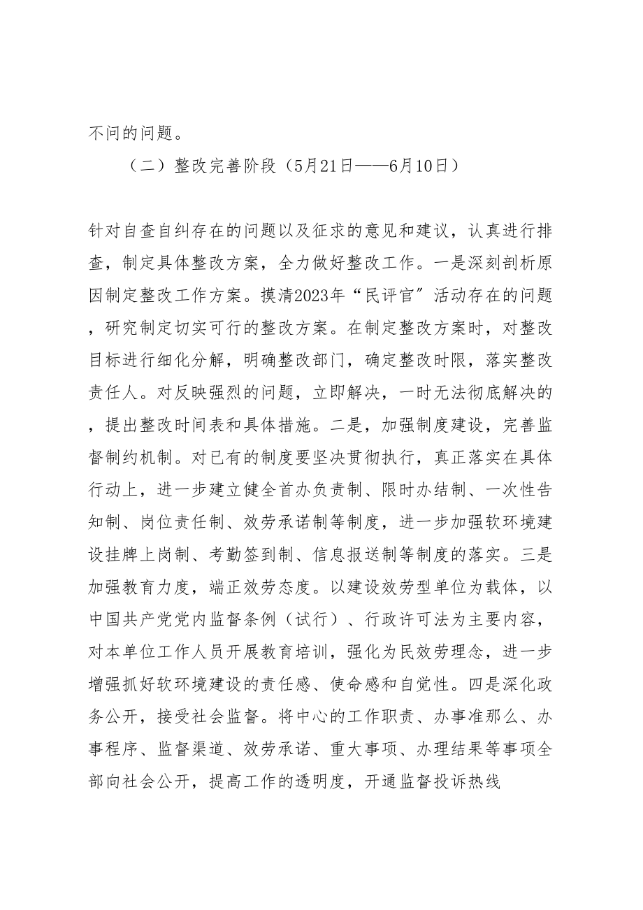 2023年疾控中心软环境建设监督整改工作实施方案.doc_第2页