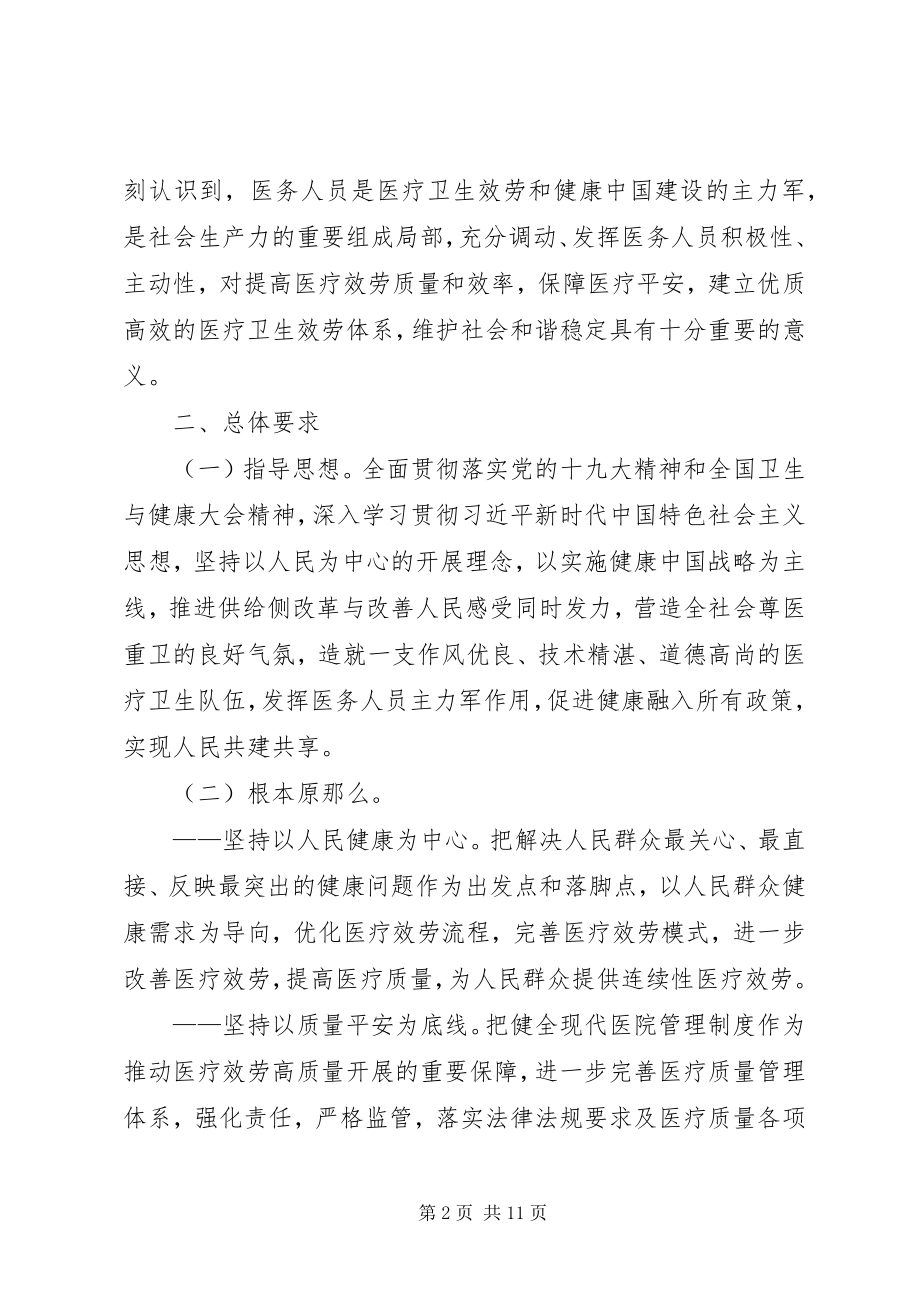 2023年坚持以人民健康为中心推动医疗服务高质量发展的意见.docx_第2页