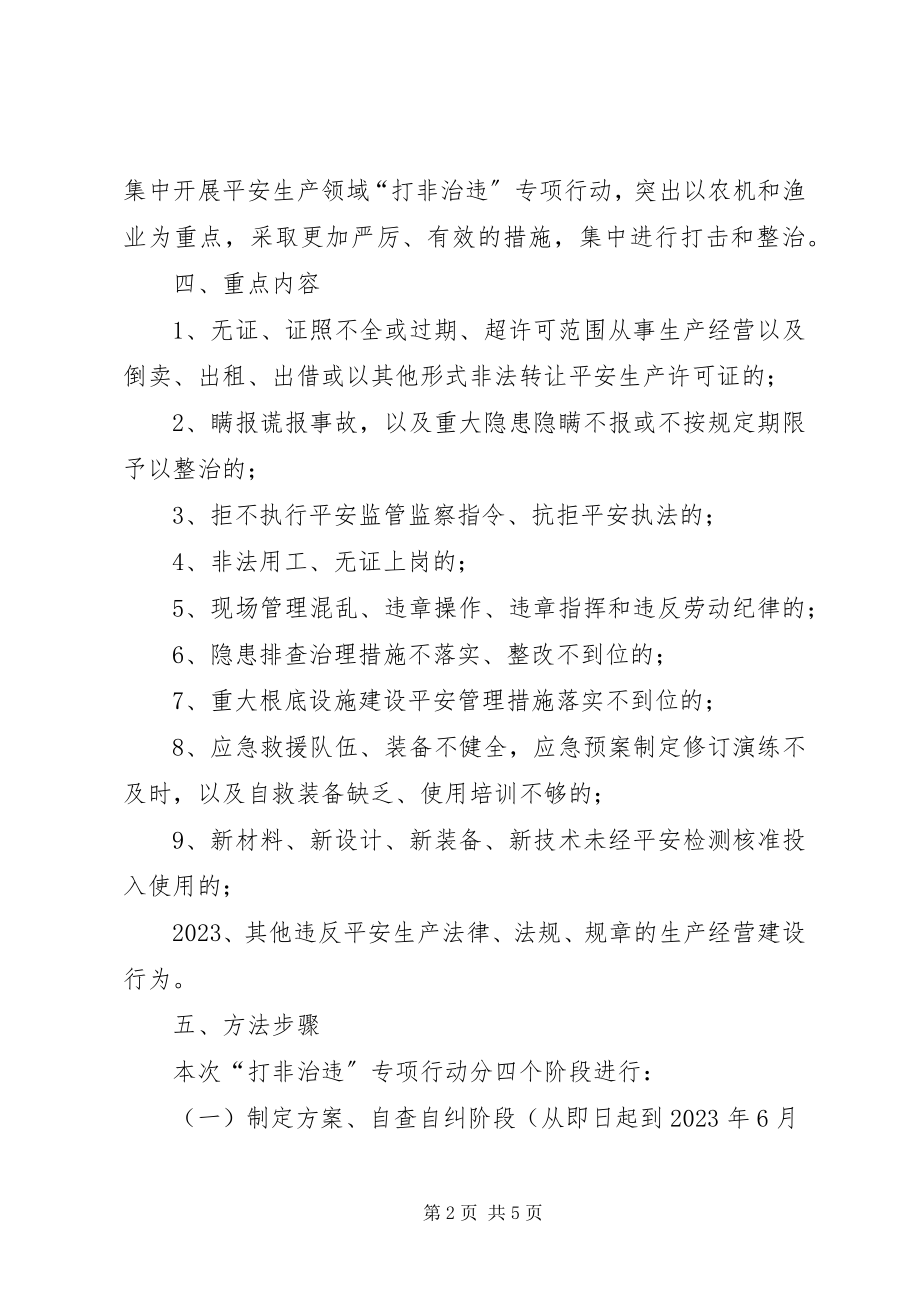 2023年农委打非治违专项行动方案.docx_第2页