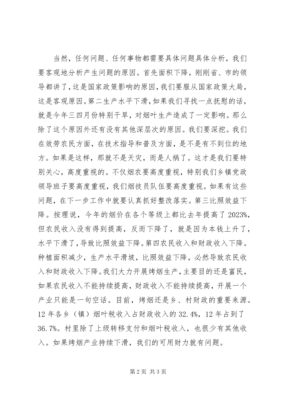 2023年烤烟生产会议上领导的致辞稿.docx_第2页