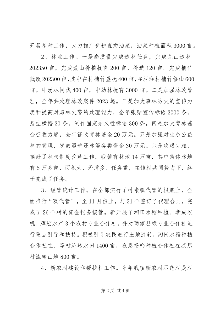 2023年副镇长全年工作总结.docx_第2页