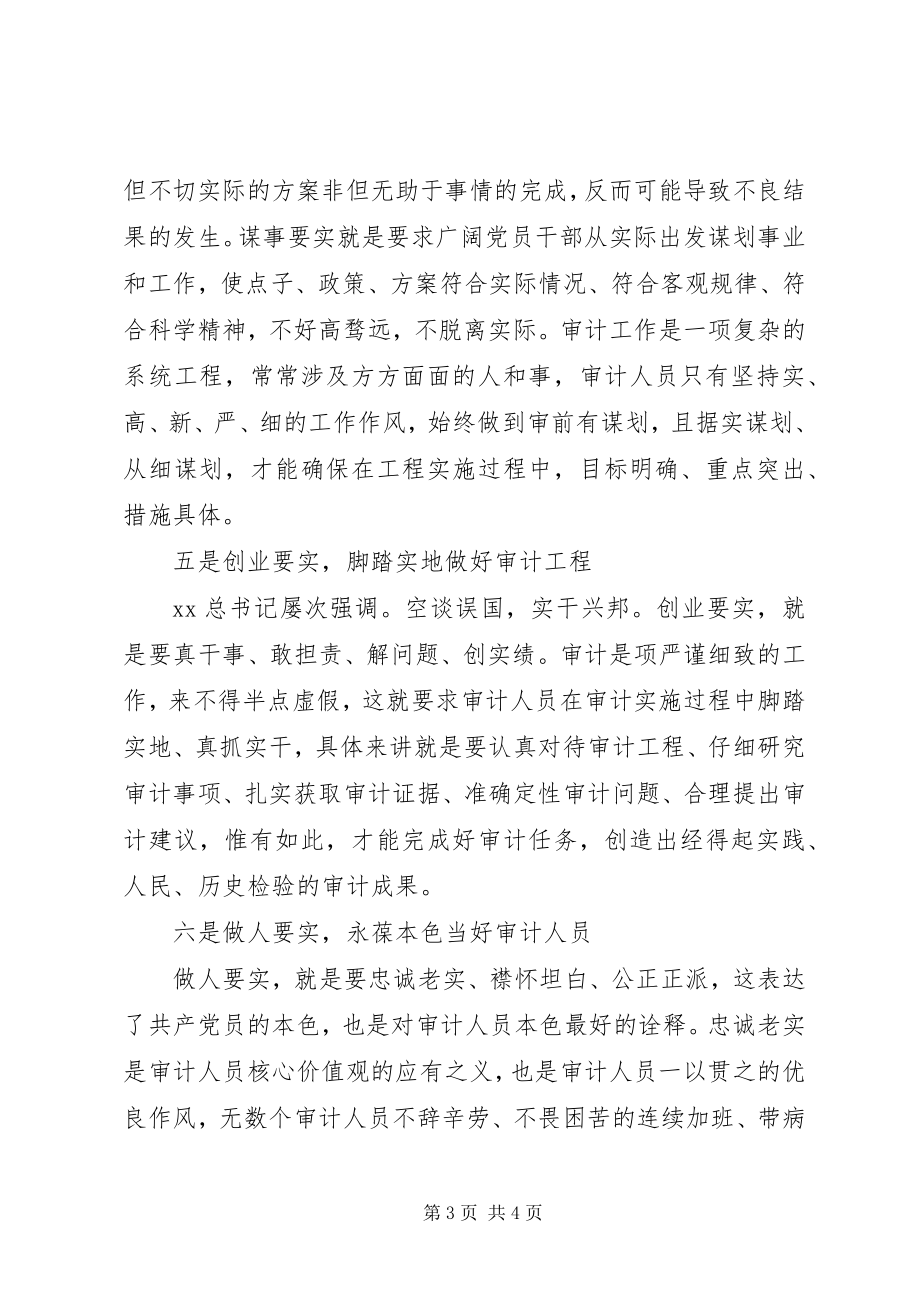 2023年审计人员三严三实学习心得体会.docx_第3页