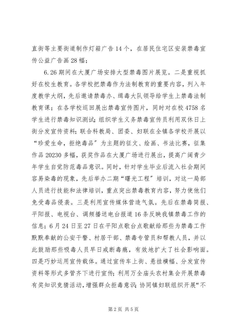 2023年X镇毒情重点整治工作总结新编.docx_第2页