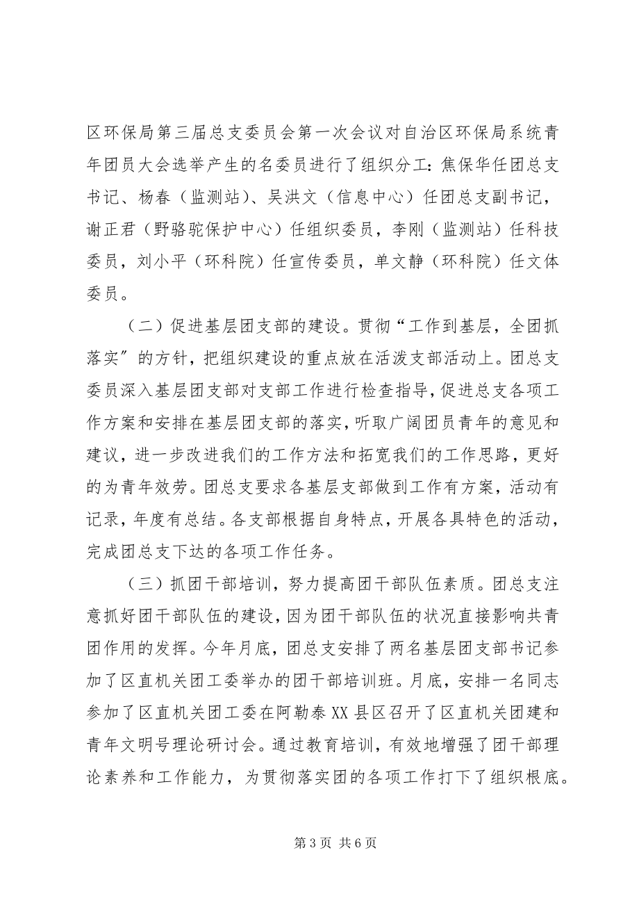 2023年终环保局团总支工作总结.docx_第3页